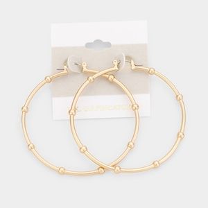 14K Gold Filled Hoop Earrings - Pin Catch